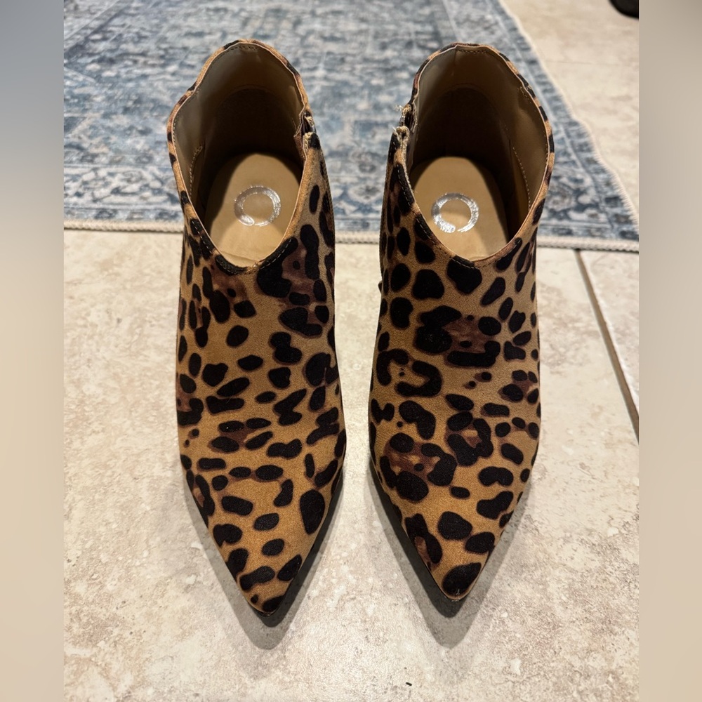 Journee Collection Leopard Print Ankle Booties